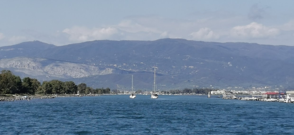 Entrance channel leading to the Port of Messolonghi